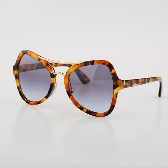NWOT Prada Spotted Havana Tortoise Butterfly Blue Gradient Sunglasses main image 10